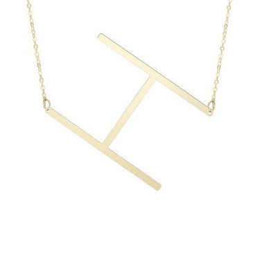 Yours Truly Large 14K Gold Initial - Lumije New York